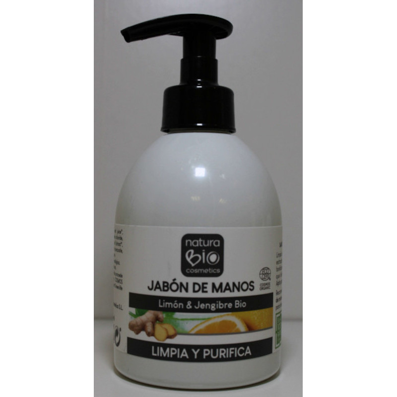 JABON DE MANOS - LIMON Y JENJIBRE BIO - 300 ML - NATURA BIO