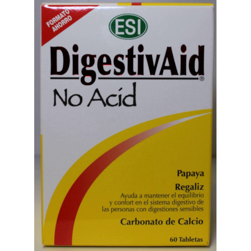 DIGESTIVAID - NO ACID - 60 TABLETAS - ESI