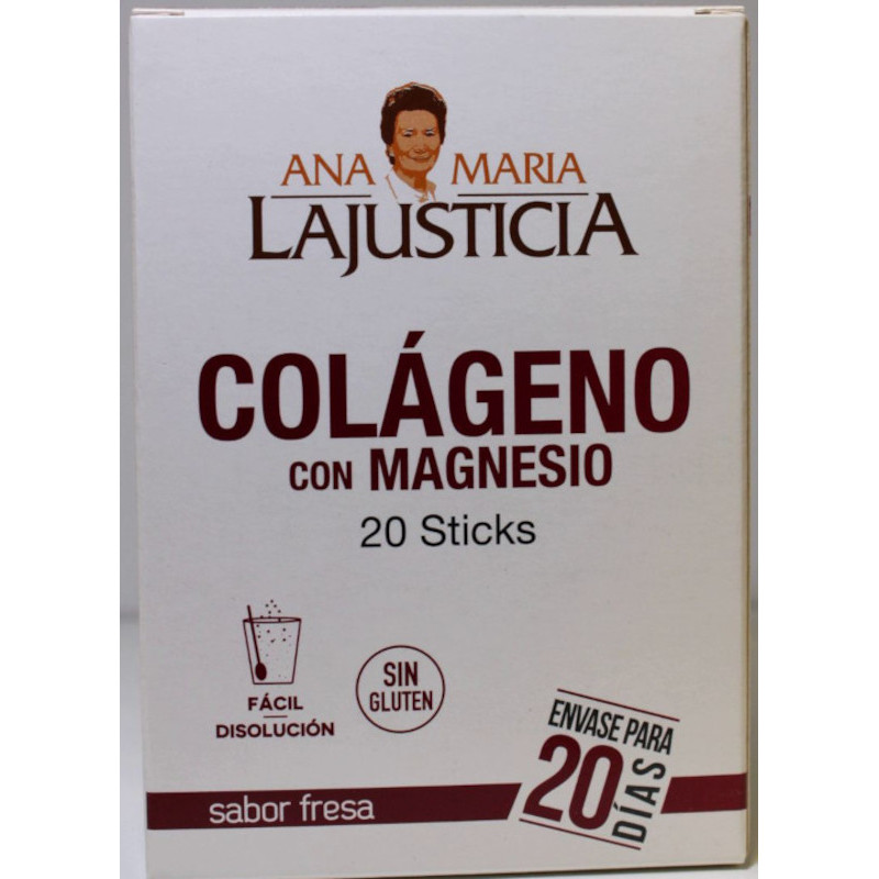 COLÁGENO CON MAGNESIO - 20 STICKS - ANA MARIA LAJUSTICIA
