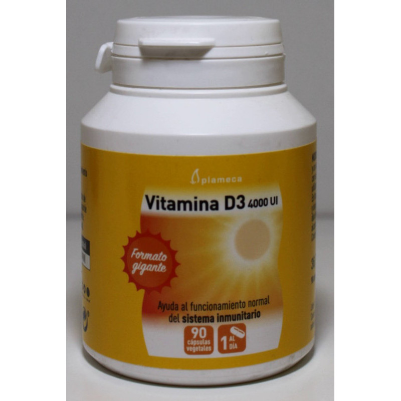 VITAMINA D3 - 4000 UI - 90 CAPSULAS - PLAMECA