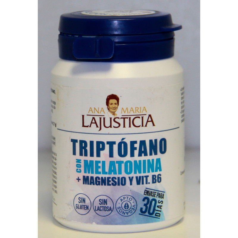 TRIPTÓFANO CON MELATONINA - MAGNESIO Y VITAMINA B6 - ANA MARIA LAJUSTICIA