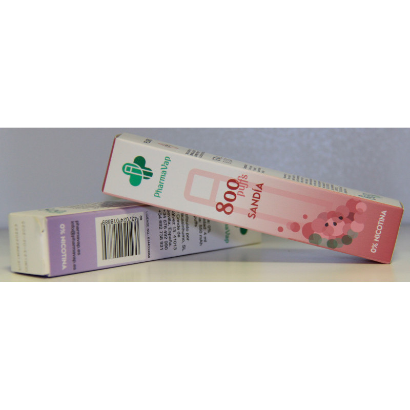 VAPER 0% NICOTINA - 800 PUFFS - SANDIA - PHARMAVAP