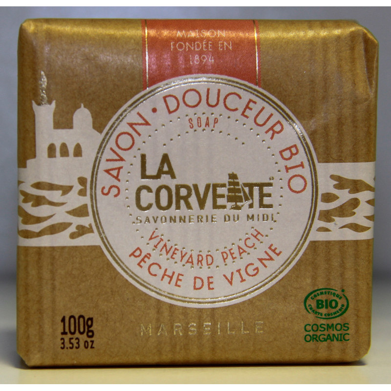 JABÓN DE MELOCOTÓN - 100 gr - LA CORVETTE