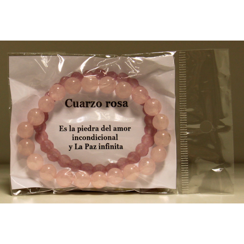 PULSERA MINERAL - CUARZO ROSA - VADEINCIENSO