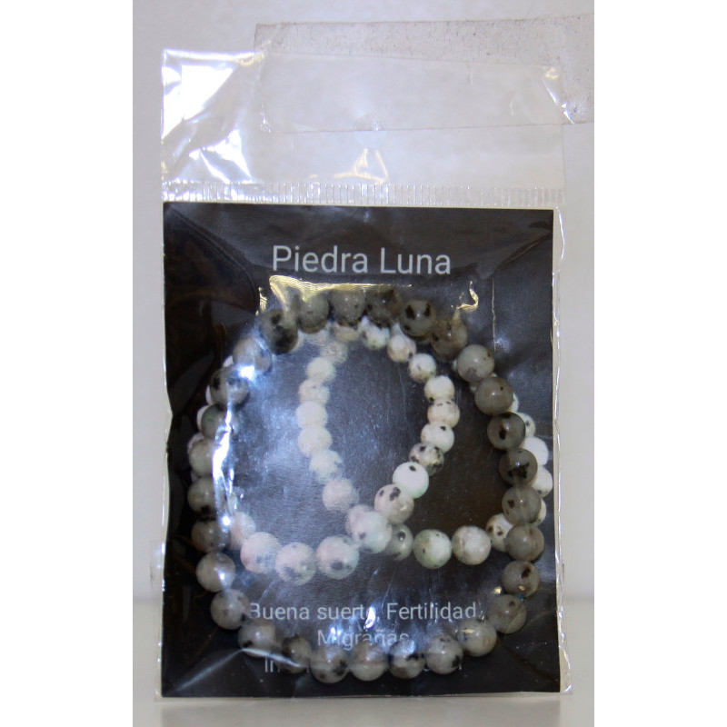 PULSERA MINERAL - PIEDRA LUNA - VADEINCIENSO