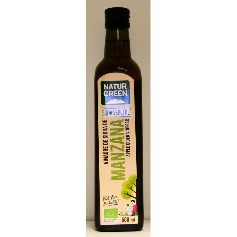 VINAGRE DE SIDRA DE MANZANA - SIN FILTRAR - NATUR GREEN