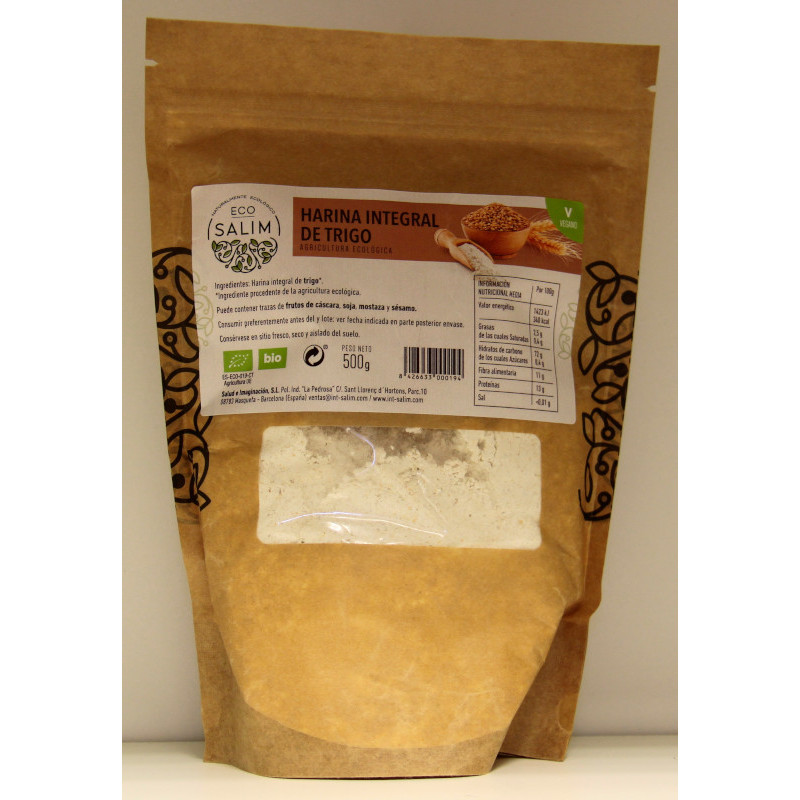 HARINA INTEGRAL DE TRIGO - 500 g - ECOSALIM