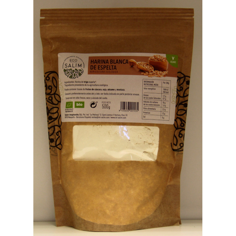 HARINA BLANCA DE ESPELTA - 500 g - ECOSALIM
