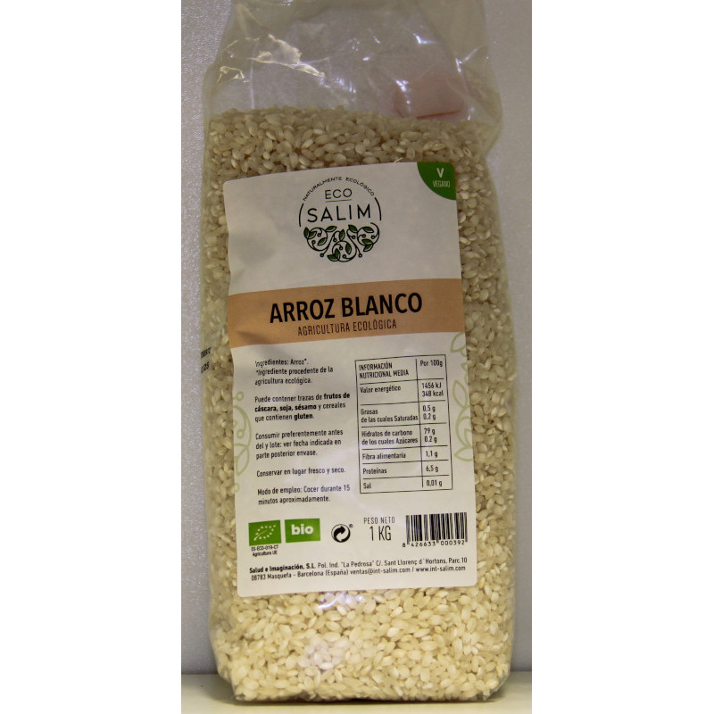 ARROZ BLANCO - ECOLÓGICO - ECOSALIM