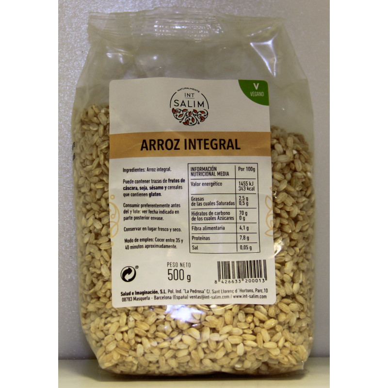 ARROZ INTEGRAL- ECOLÓGICO - ECOSALIM