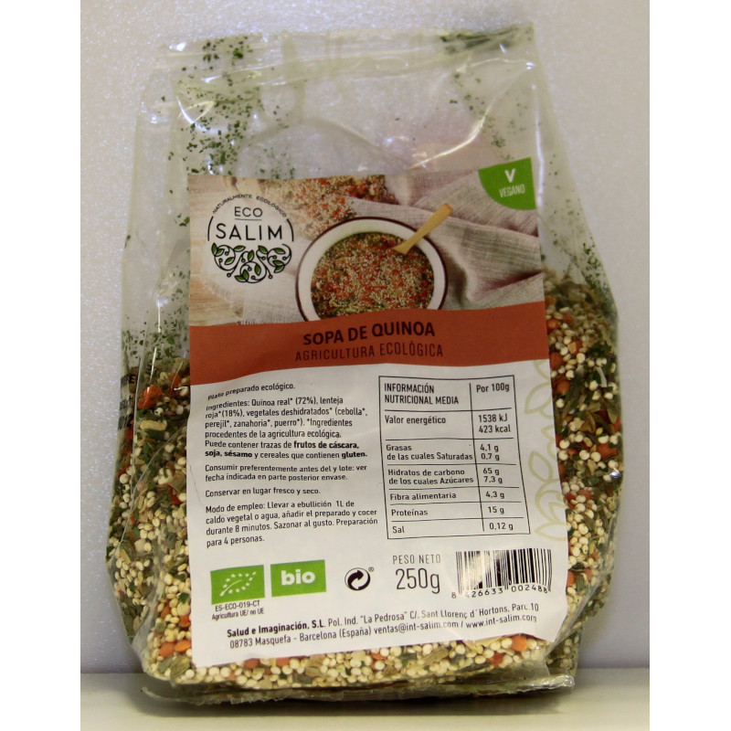 SOPA DE QUINOA - ECOLÓGICA - ECOSALIM