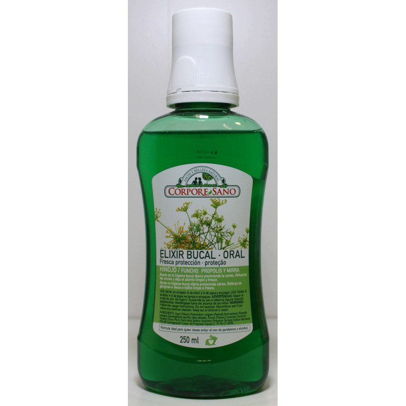 ELIXIR BUCAL 250 ML - HINOJO , PROPOLEO Y MIRRA - CORPORE SANO