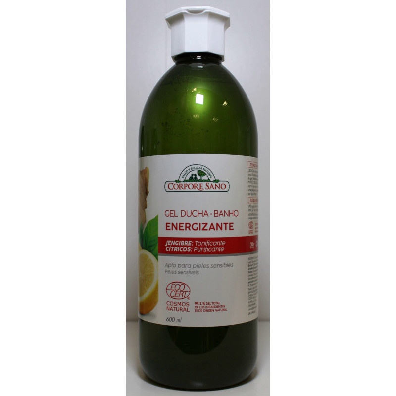 GEL DUCHA Y BAÑO - ENERGIZANTE - ECOCERT/ VEGAN - CORPORE SANO